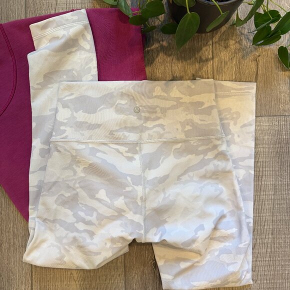 ✨ Lululemon Wunder Under High-Rise Crop 23” | Incognito Camo Alpine White ✨ - Picture 12 of 13
